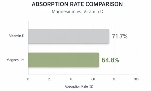 Absorption rates of magnesium vs. vitamin D