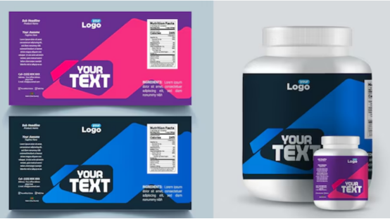 supplement label design