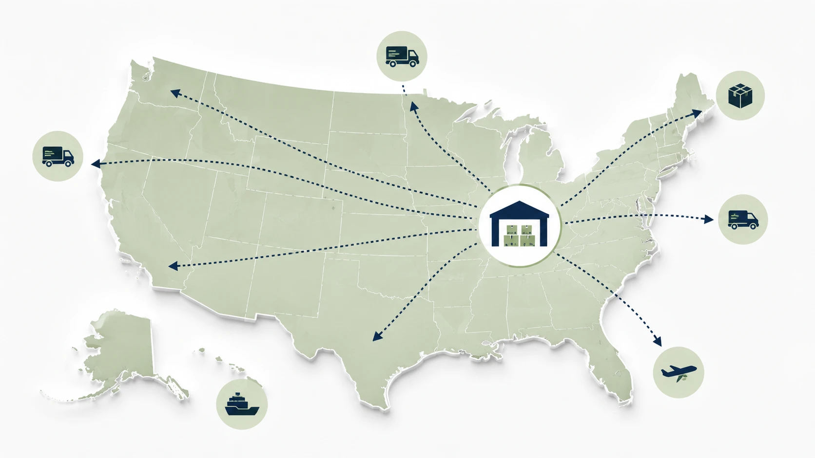 Domestic US supplement manufacturing and distribution network