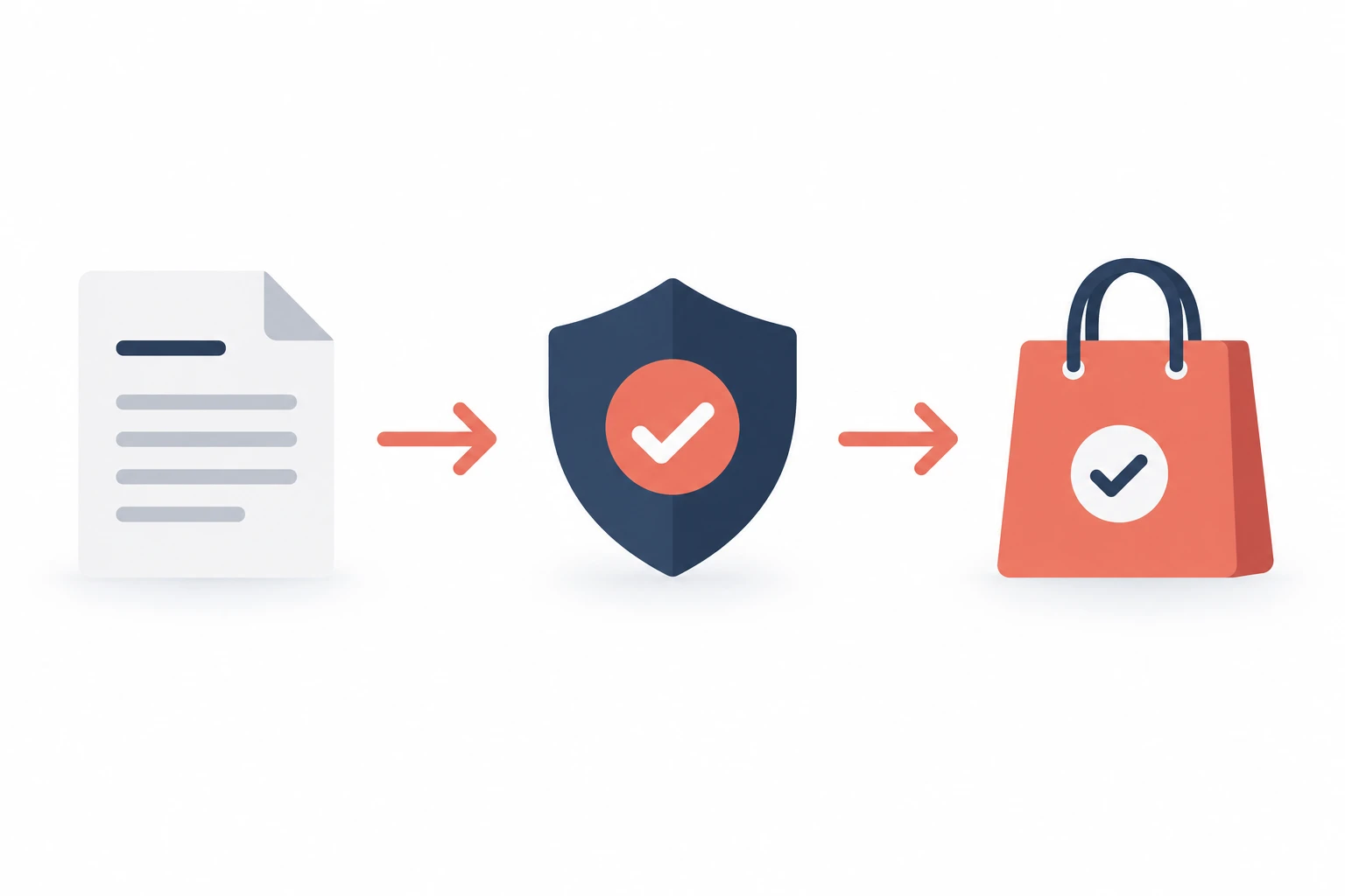 Three icons representing product quality, authenticity, and audience fit as common brand failure points